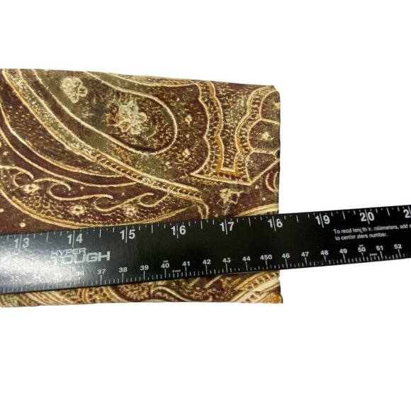 CHICOS Women Paisley Print Blazer Size 0/S Shades of Brown Fall Autumn Career - Picture 11 of 16